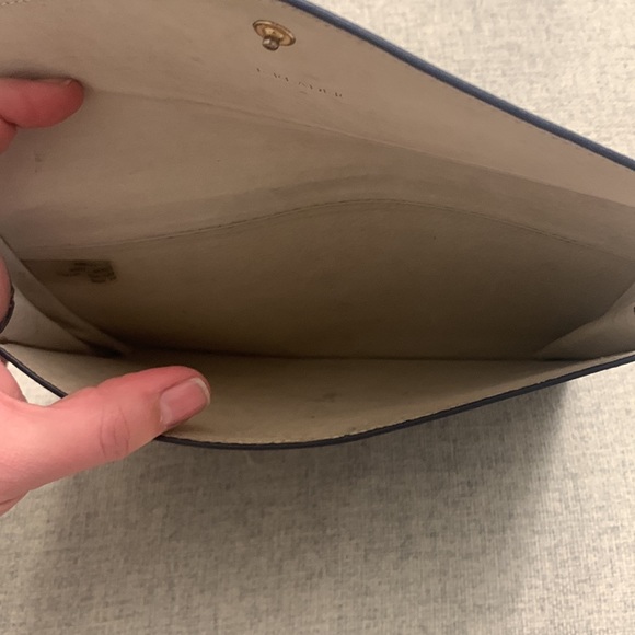 C. Wonder Faux Blue Leather E reader holder / Clutch - Picture 5 of 6